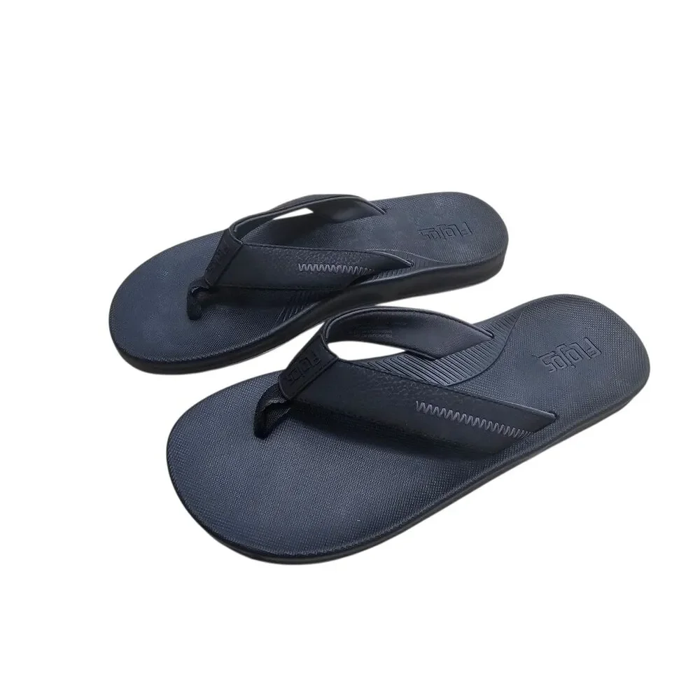 Flojos Men's Flip Flops Black 11